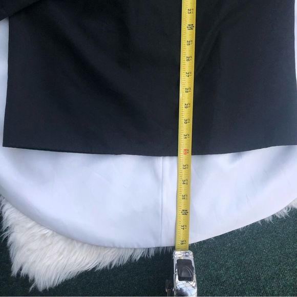 Vintage Strapless Tuxedo Dress Rhinestone Trim Bow *AS IS* - Picture 13 of 16